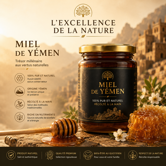 Miel jujubier Yémen sidr maliki