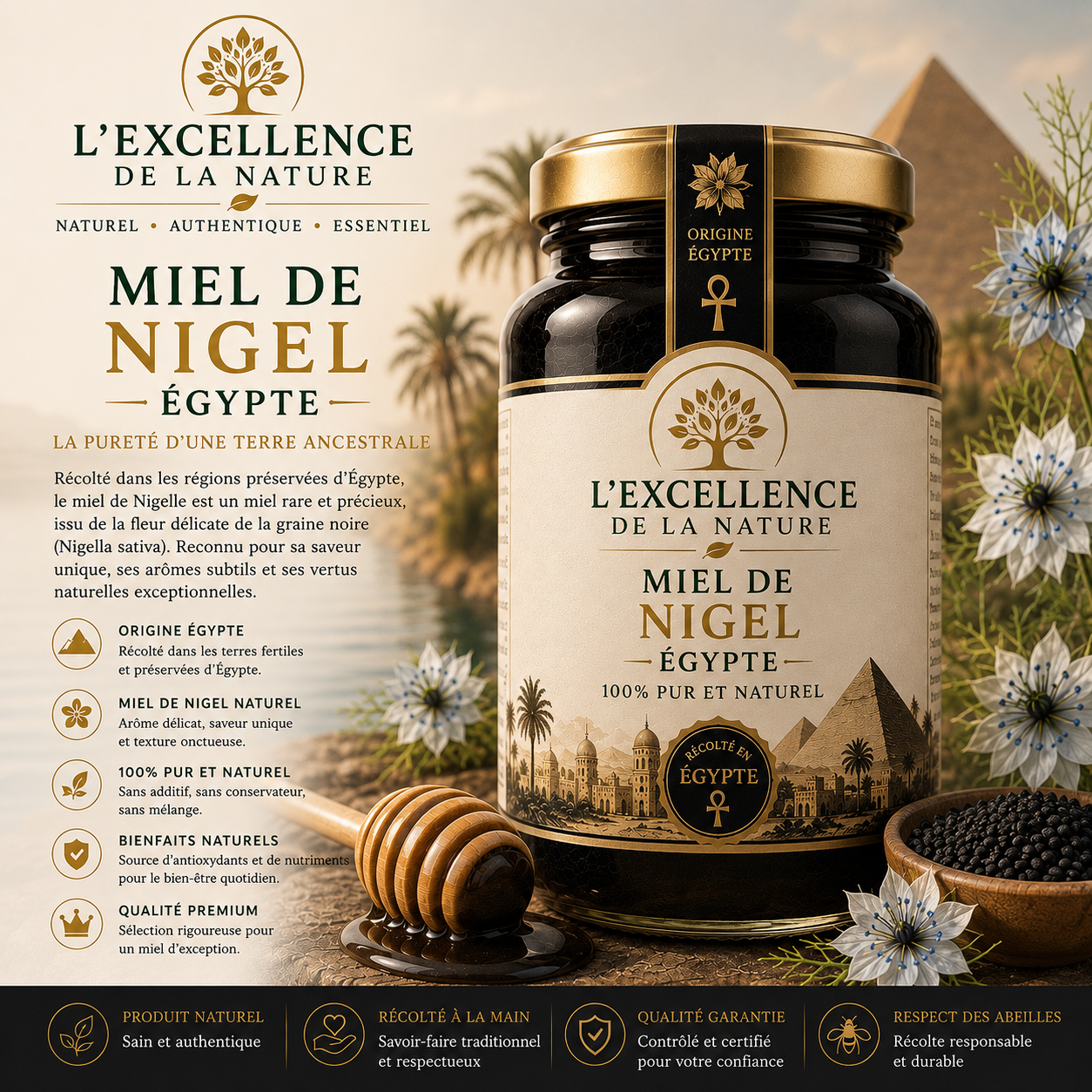Miel de Nigel d’Egypte